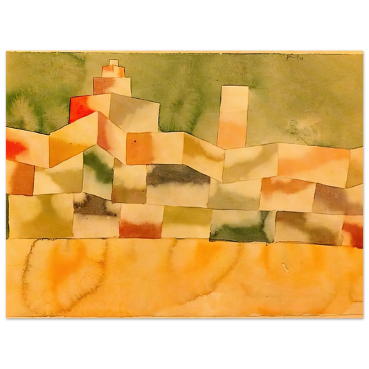 Oriental Architecture by Paul Klee (1929) – art poster, view 2