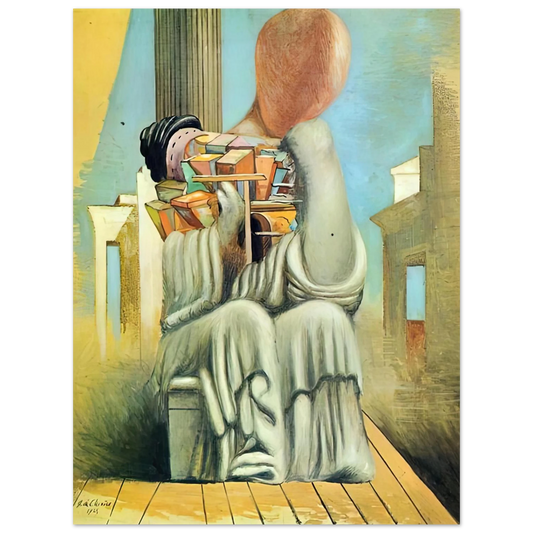 The Terrible Games by Giorgio de Chirico (1925) – art poster, view 2