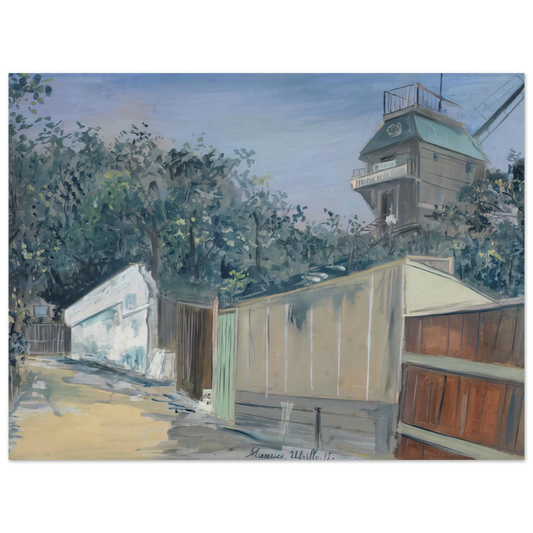 Le Moulin De La Galette A Montmartre by Maurice Utrillo (1915) – art poster, view 2