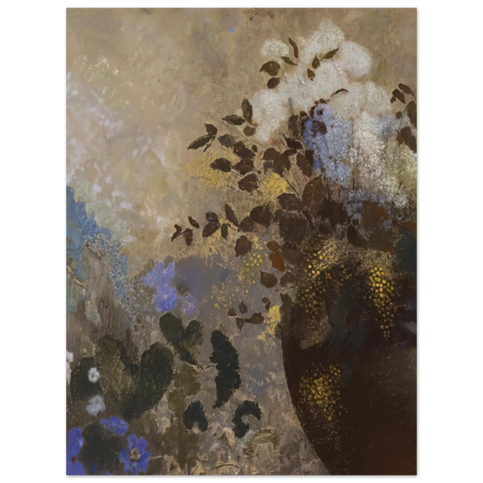 Flowers In A Black Vase by Odilon Redon – art poster, view 2