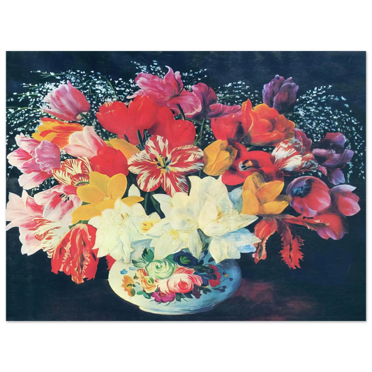 Grand Bouquet Of Tulips by Moise Kisling (1952) – art poster
