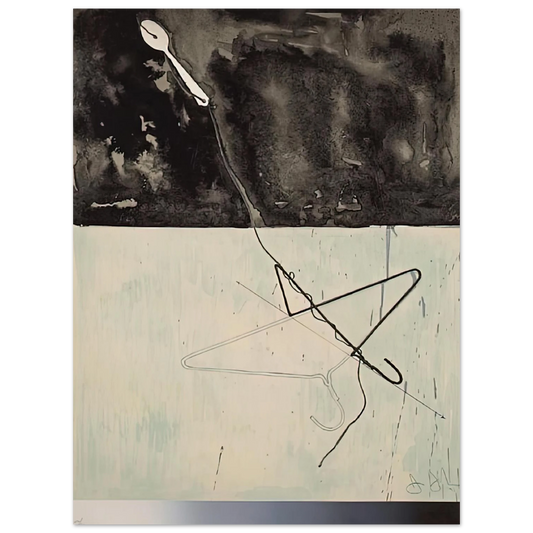 Coat Hanger And Spoon From Fragment According To What by Jasper Johns (1971) – art poster, view 2