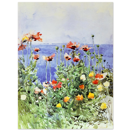 Poppies, Isles Of Shoals 02 by Childe Hassam – art poster