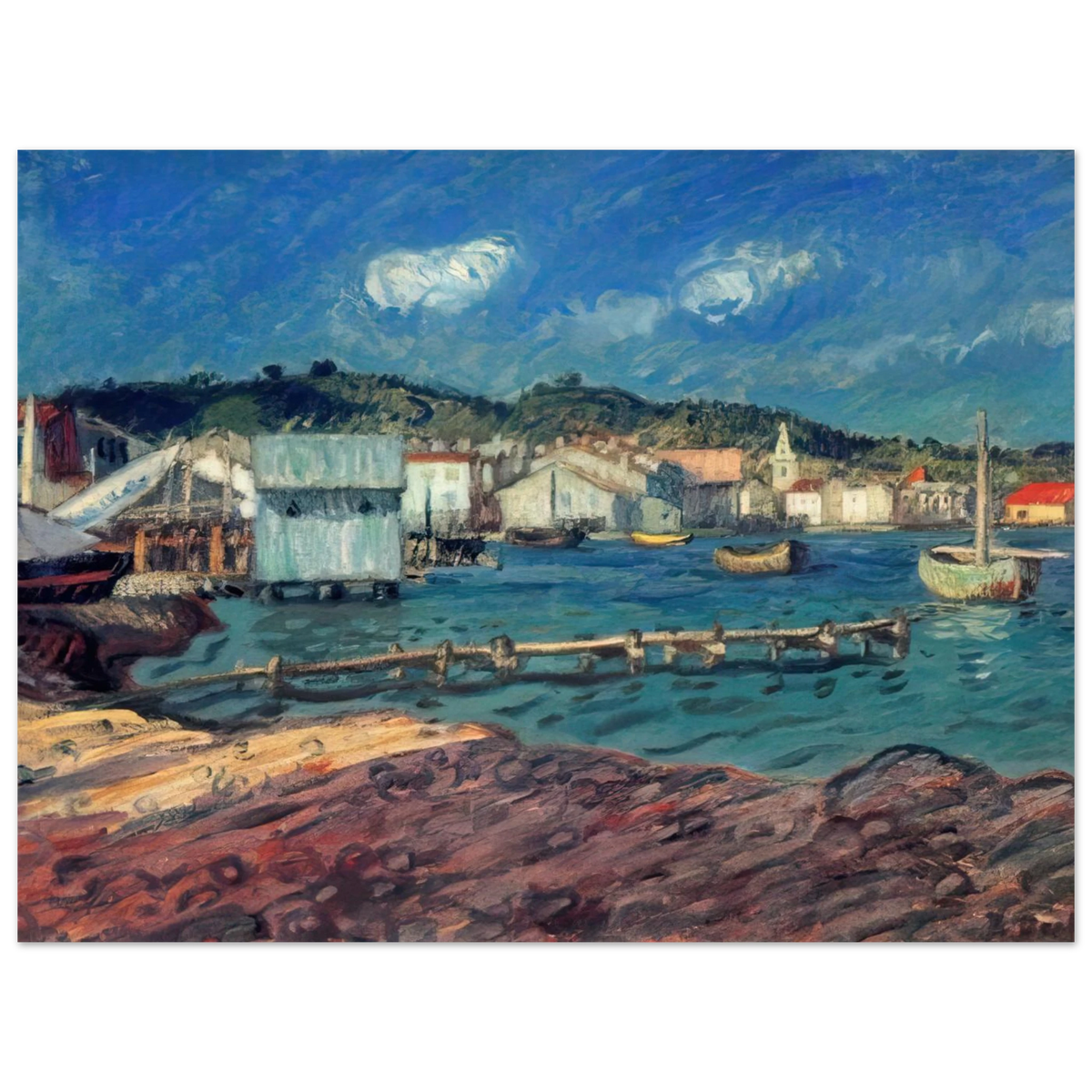 The Port Of Martigues by Raoul Dufy – art poster, view 2