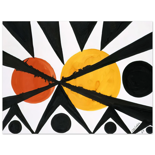 Across The Orange Moons by Alexander Calder (1967) – art poster
