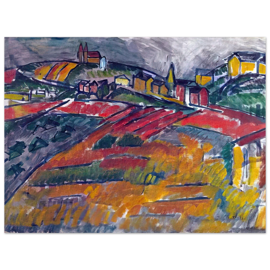 Landscape With Red And Yellow by Raoul Dufy – art poster, view 2