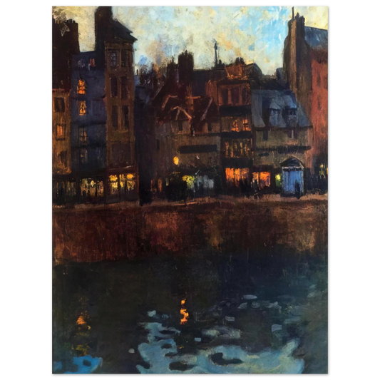 Pier Of Le Havre In The Evening by Raoul Dufy (1901) – art poster