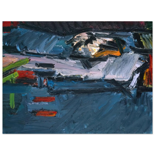 Figure On A Bed by Frank Auerbach (1970) – art poster