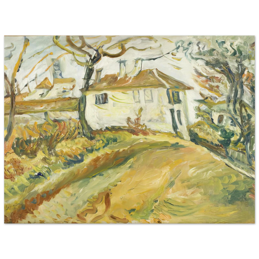 White House On A Hill by Chaim Soutine – art poster