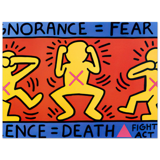 Ignorance Fear by Keith Haring (1989) – art poster, view 2