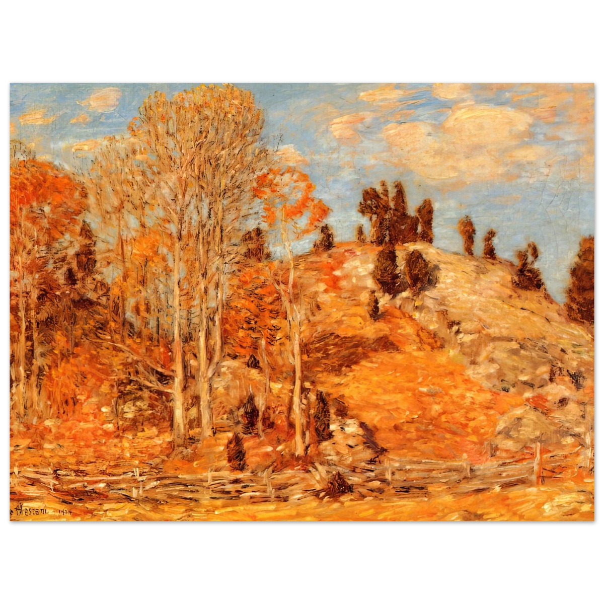 The Cedar Lot, Old Lyme by Childe Hassam – art poster, view 2