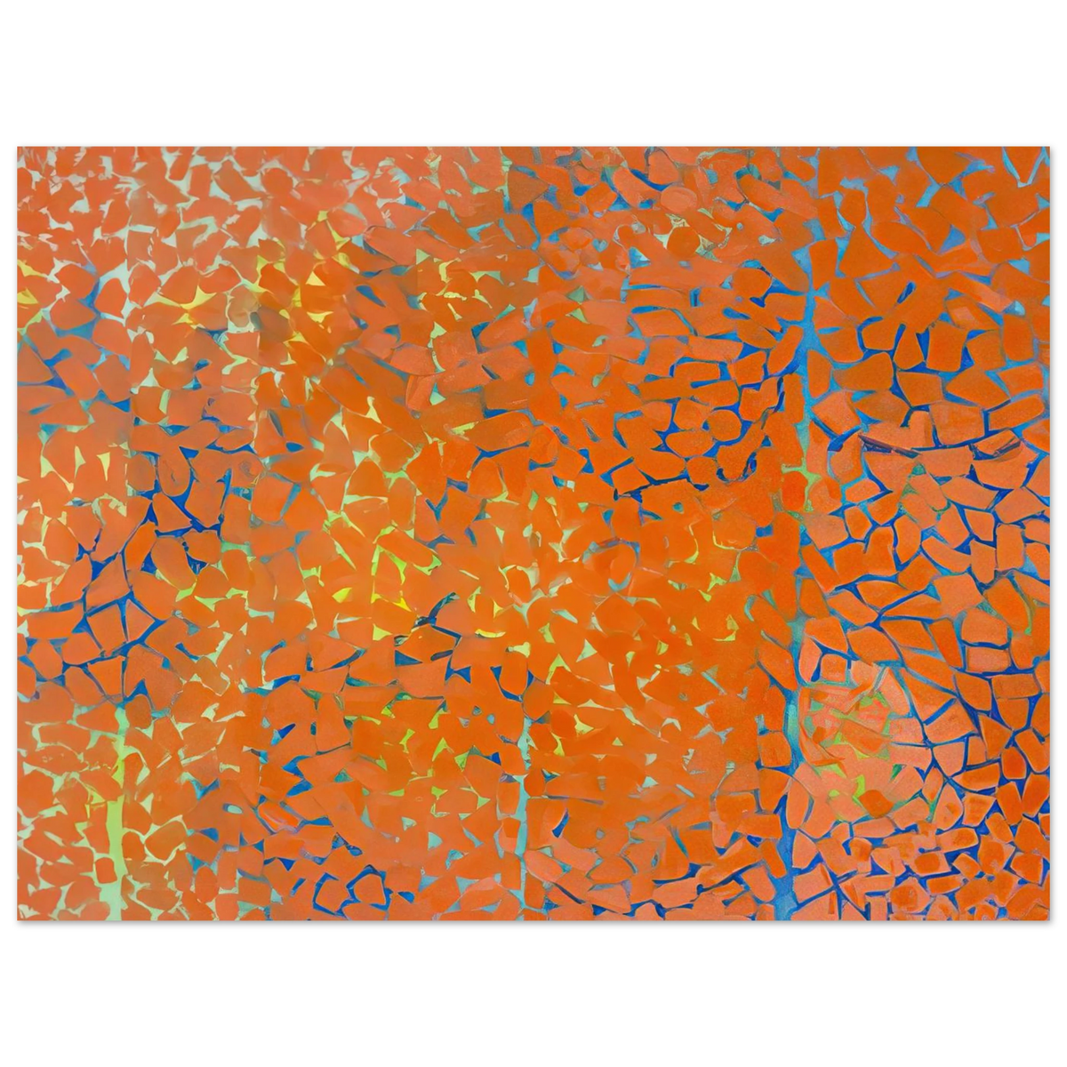 Autumn Leaves Fluttering In The Breeze by Alma Woodsey Thomas (1973) – art poster, view 2