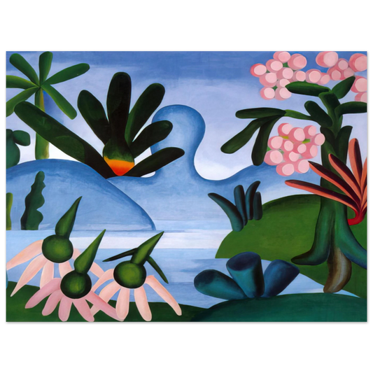 The Lake by Tarsila do Amaral – art poster