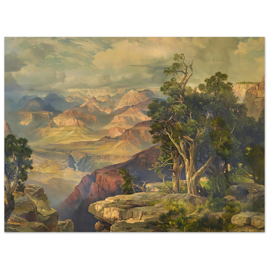 Grand Canyon From Hermit Rim Road by Thomas Moran – art poster, view 2