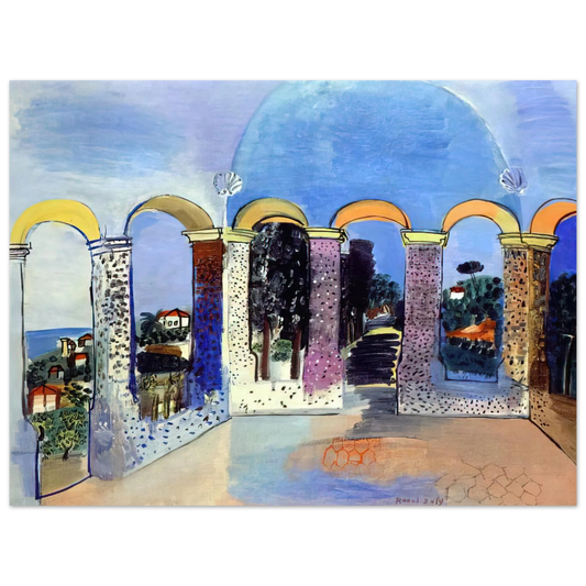 Arcades At Vallauris by Raoul Dufy (1927) – art poster