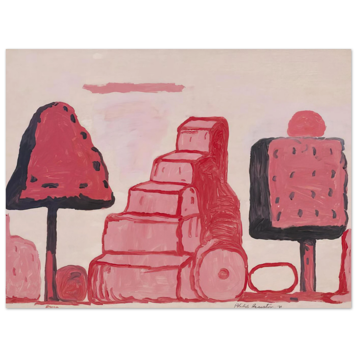 Box Tree Rome by Philip Guston – art poster, view 2