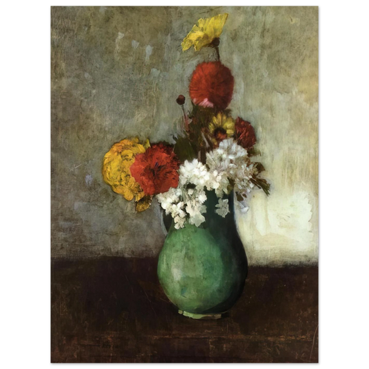 Vase Of Flowers by Odilon Redon (1900) – art poster