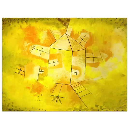 Revolving House by Paul Klee (1921) – art poster