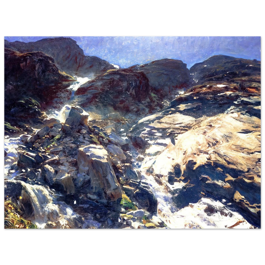 Glacier Streams by John Singer Sargent – art poster, view 2