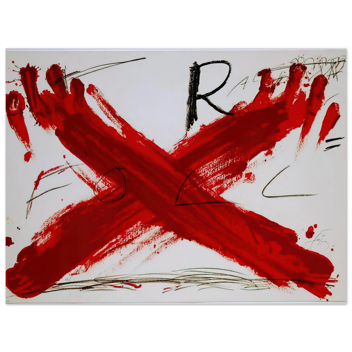 Foll by Antoni Tapies (1973) – art poster