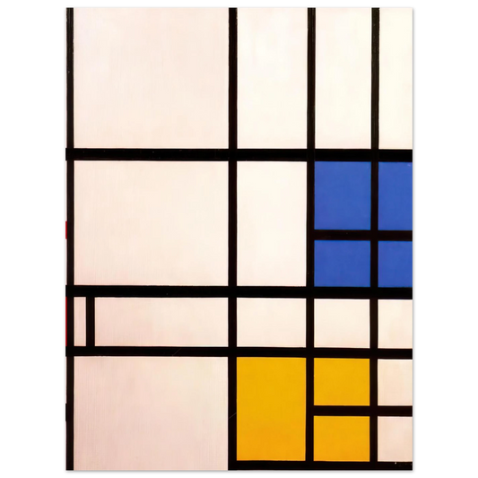 Composition N. 11 London With Blue, Red And Yellow by Piet Mondrian – art poster