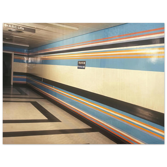 Royal Liverpool Hospital Installation by Bridget Riley (1983) – art poster