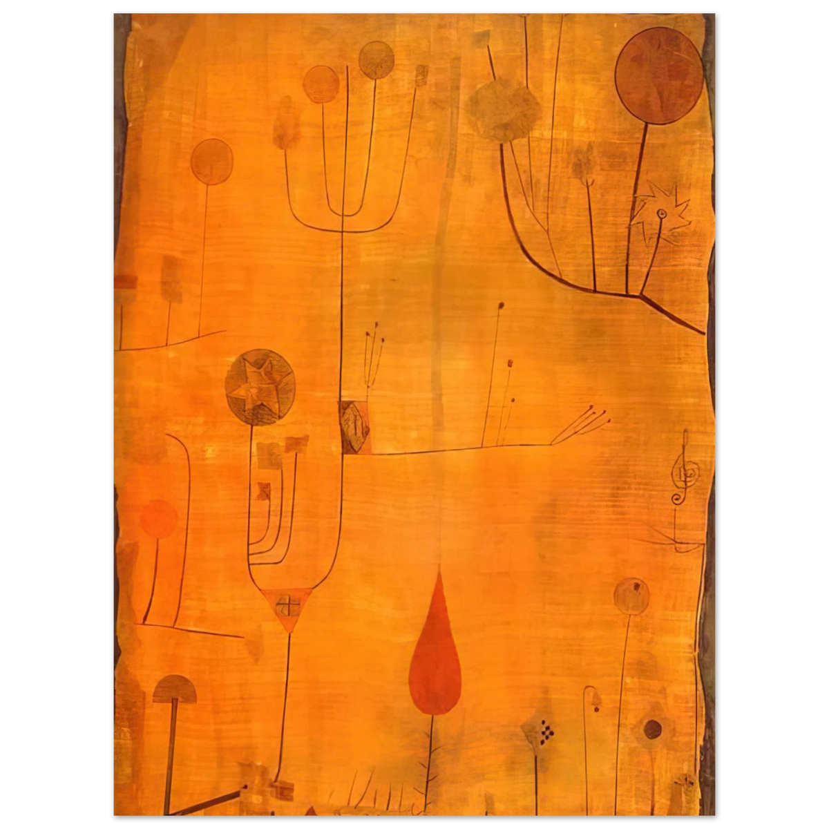 Fruits On Red by Paul Klee (1930) – art poster, view 2