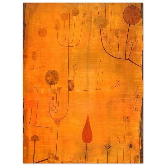 Fruits On Red by Paul Klee (1930) – art poster, view 2