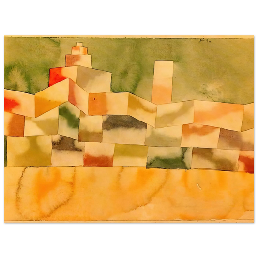 Oriental Architecture by Paul Klee (1929) – art poster