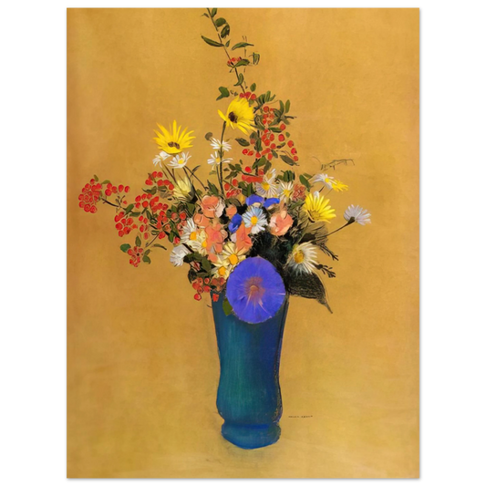 Bouquet Of Wild Flowers by Odilon Redon – art poster