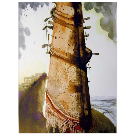 Turris Babel by Salvador Dali (1967) – art poster