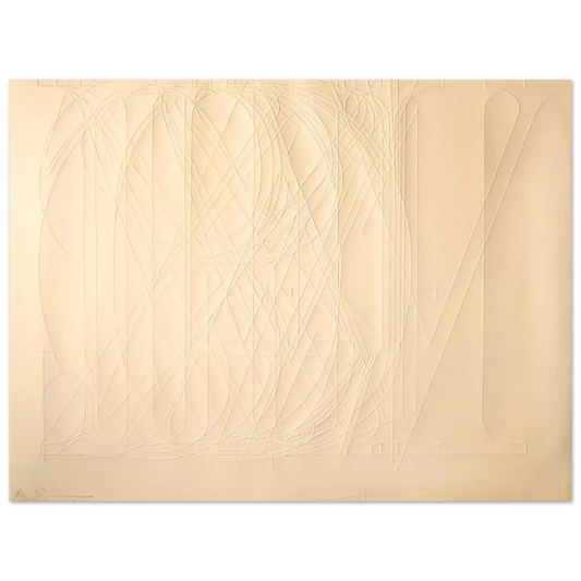Alphabet by Jasper Johns (1969) – art poster