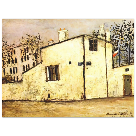Hector Berlioz's House by Maurice Utrillo – art poster