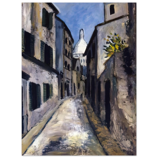 Saint Rustique Street by Maurice Utrillo – art poster