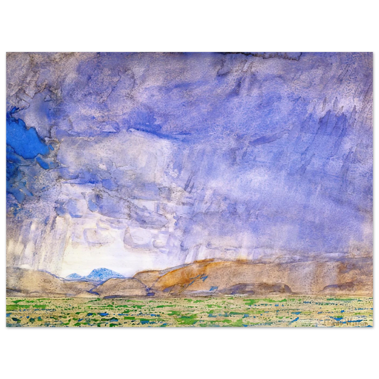 Thunderstorm On The Oregon Trail by Childe Hassam – art poster, view 2