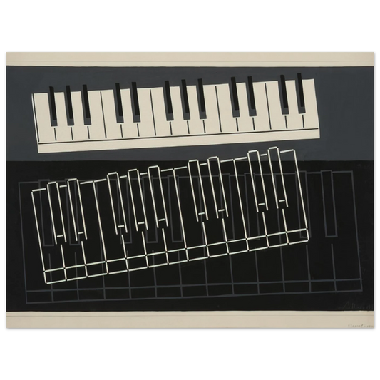 Piano Keys by Josef Albers (1932) – art poster