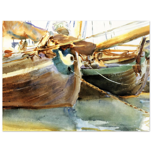 Boats, Venice by John Singer Sargent – art poster, view 2