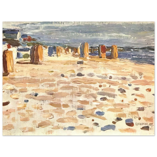 Beach Baskets In Holland by Wassily Kandinsky (1904) – art poster