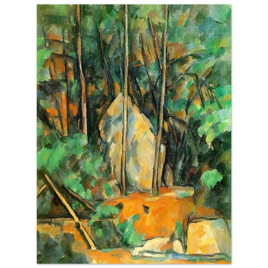 In The Park Of Chateau Noir by Paul Cézanne – art poster