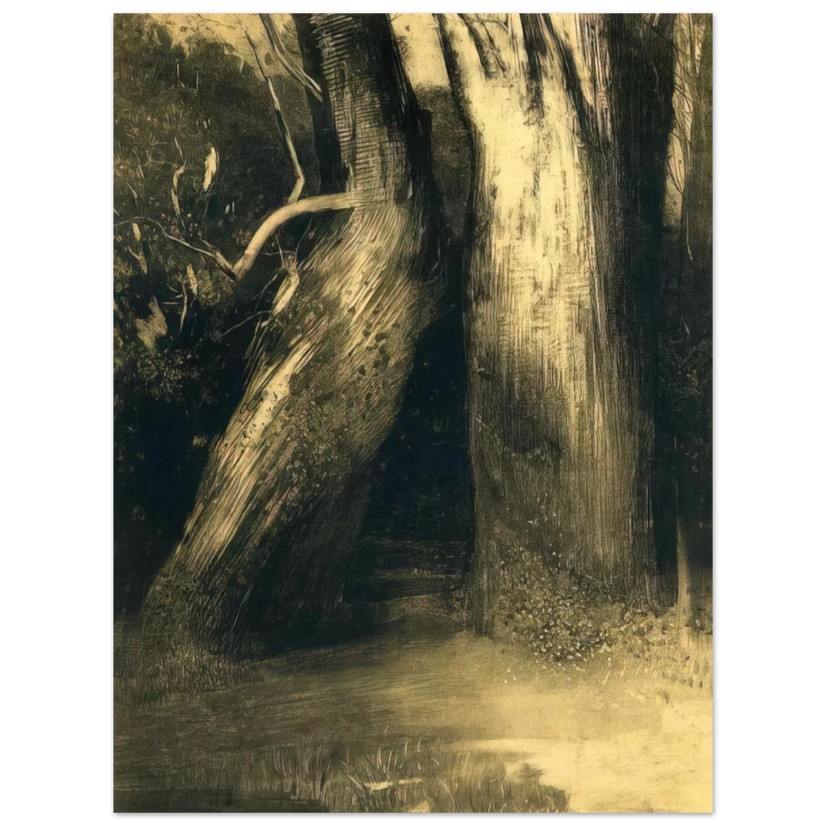 Two Trees by Odilon Redon (1875) – art poster, view 2
