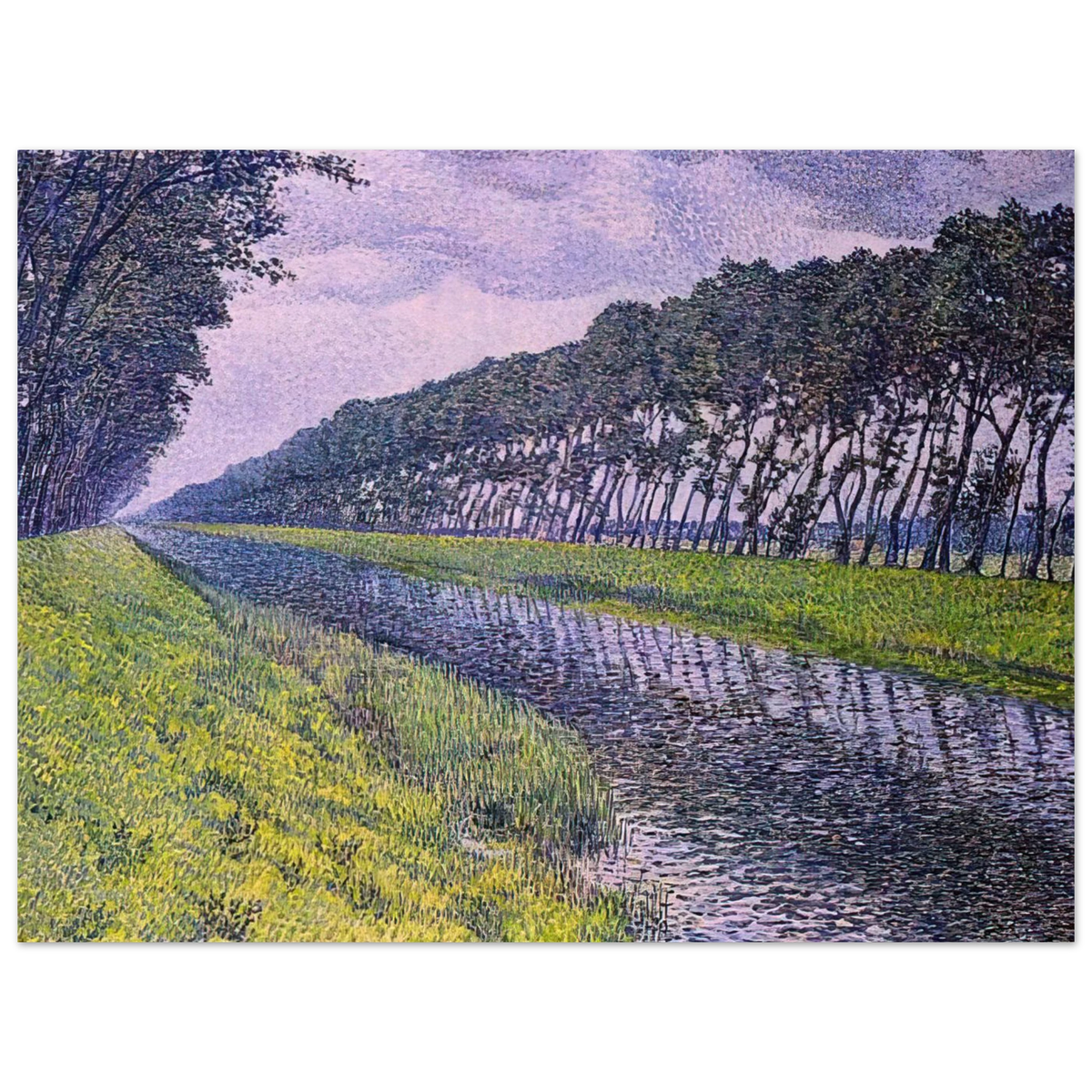 Canal In Flanders 1 by Theo van Rysselberghe (1894) – art poster