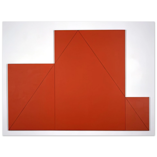 A Triangle Within Three Rectangles by Robert Mangold (1977) – art poster