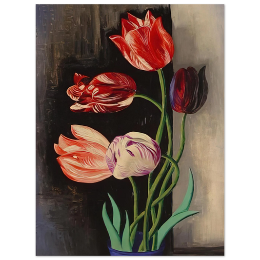 Tulips by Moise Kisling – art poster