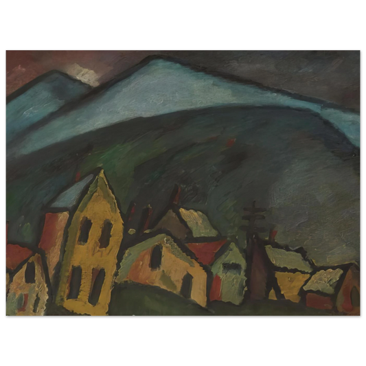 Berglandschaft mit Häusern by Alexej von Jawlensky (1912) – art poster, view 2