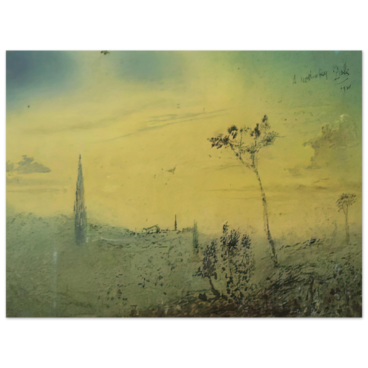 Landscape 1 by Salvador Dali – art poster, view 2