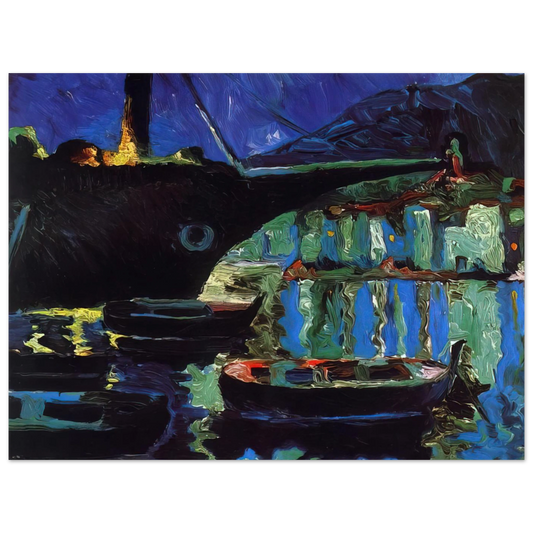 Port Of Cadaques Night by Salvador Dali – art poster
