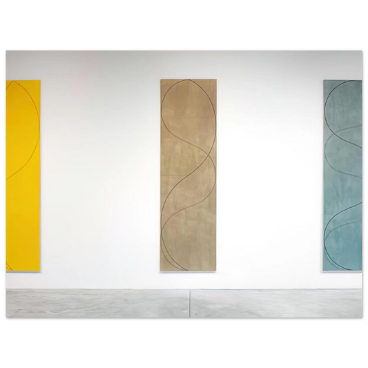 Column Paintings by Robert Mangold (2004) – art poster
