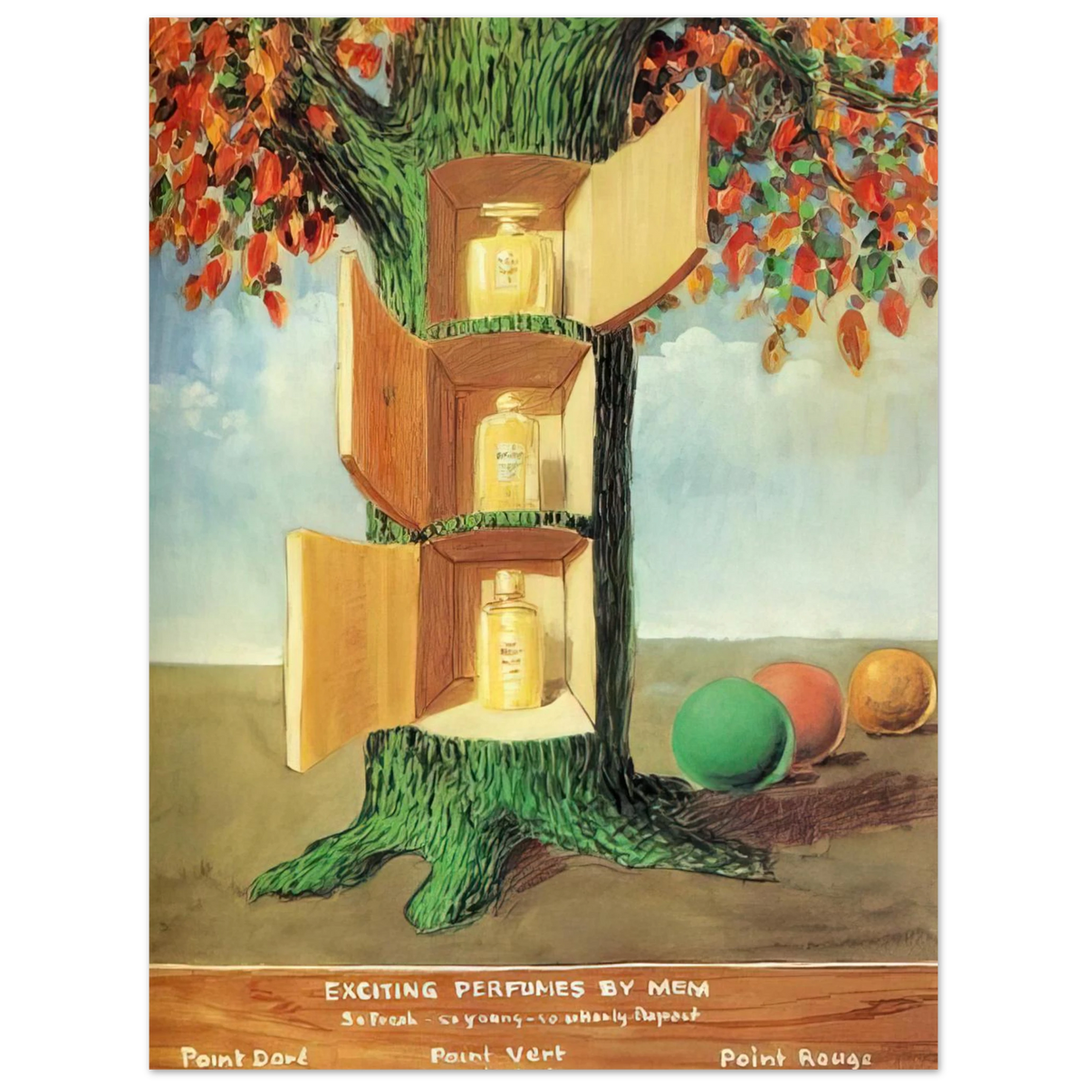 Exciting Perfumes By Mem by René Magritte (1946) – art poster