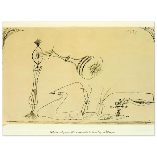 Apparatus For The Magnetic Treatment Of Plants by Paul Klee (1908) – art poster, view 2