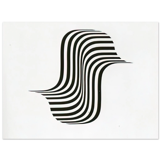 Untitled Winged Curve by Bridget Riley (1966) – art poster